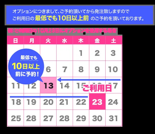 【東京店】有料オプションの新規受付を再開しました。
